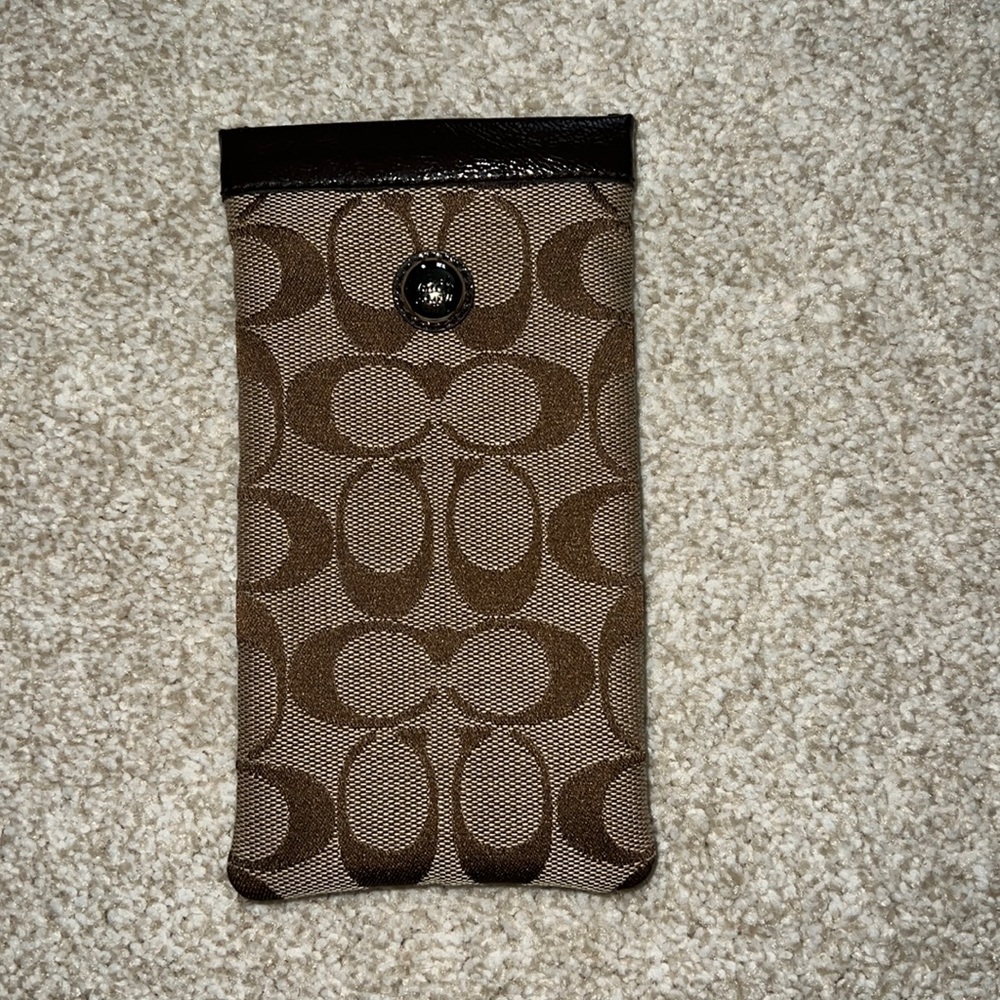 Coach sun glass case